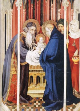 La présentation de la religion du Christ Melchior Broederlam Peinture à l'huile
